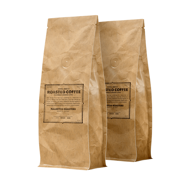 Two bag of roasted coffee beans